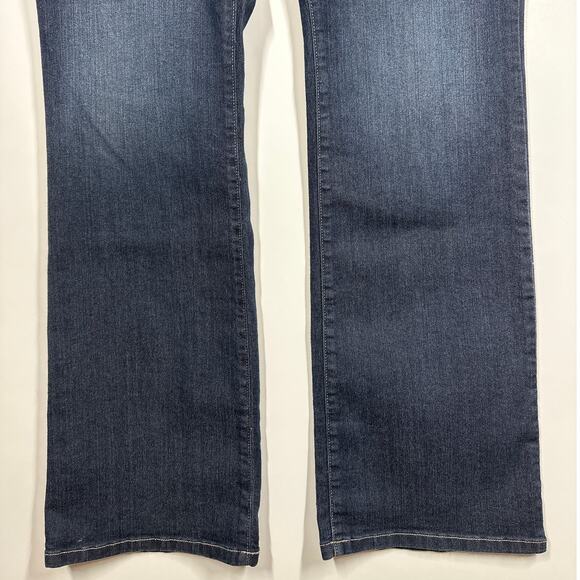 NYDJ Barbara Bootcut Denim Jeans Size 16 Embellished Pockets Dark Wash - Picture 3 of 11